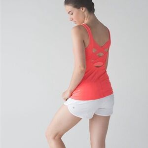 Lululemon Coral Rise and Flow Yoga/Pilates Tank Top with built in bra